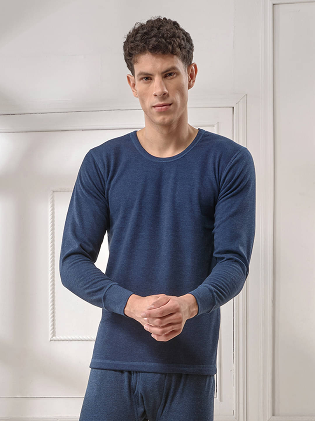     			Lux Inferno Pack of 1 Cotton Blend Thermal Tops For Men's ( Blue )