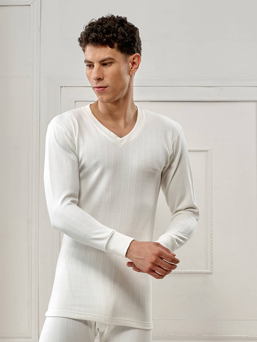     			Lux Inferno Pack of 1 Cotton Thermal Tops For Men's ( White )