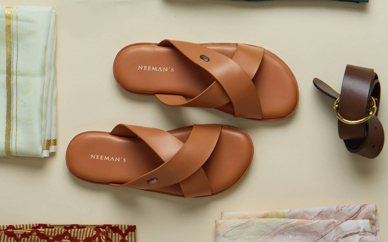 Neemans The Minimals - Tan Men's Sandals