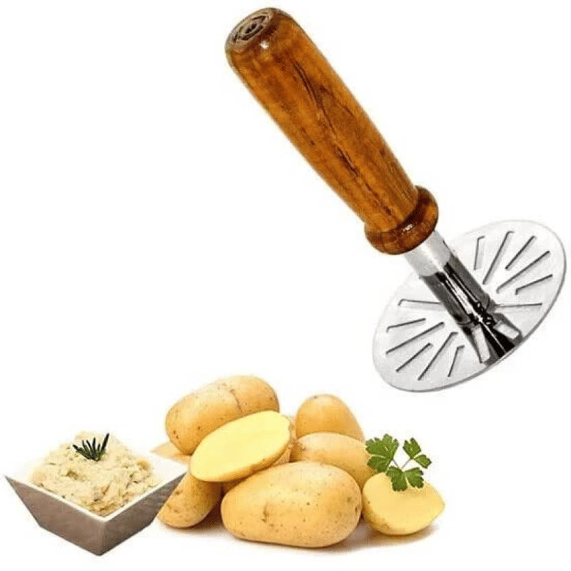 Niyara Enterprise Steel Stainless Steel Potato Masher ( Pack of 1 )