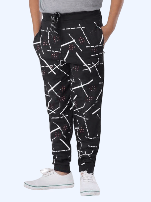     			Paryag Pack of 1 Boys Cotton Trackpant ( Black )
