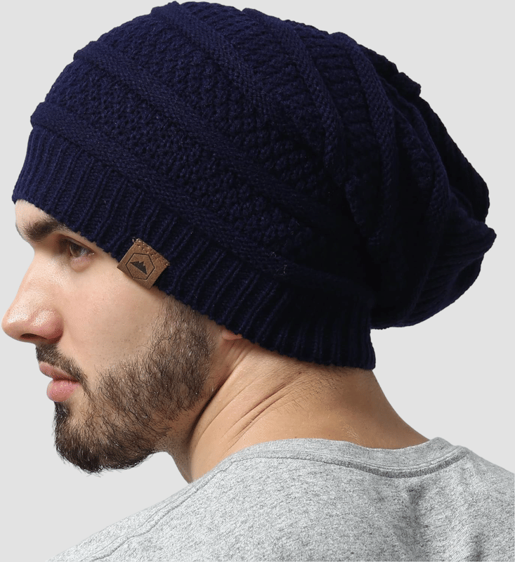 Paryag Blue Woollen Men's Cap ( Pack of 1 ) Paryag Blue Woollen Men's Cap ( Pack of 1 )
