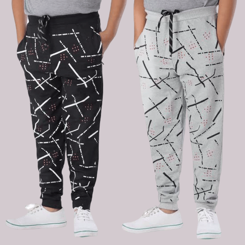     			Paryag Pack of 2 Boys Cotton Trackpant ( Multicolor )