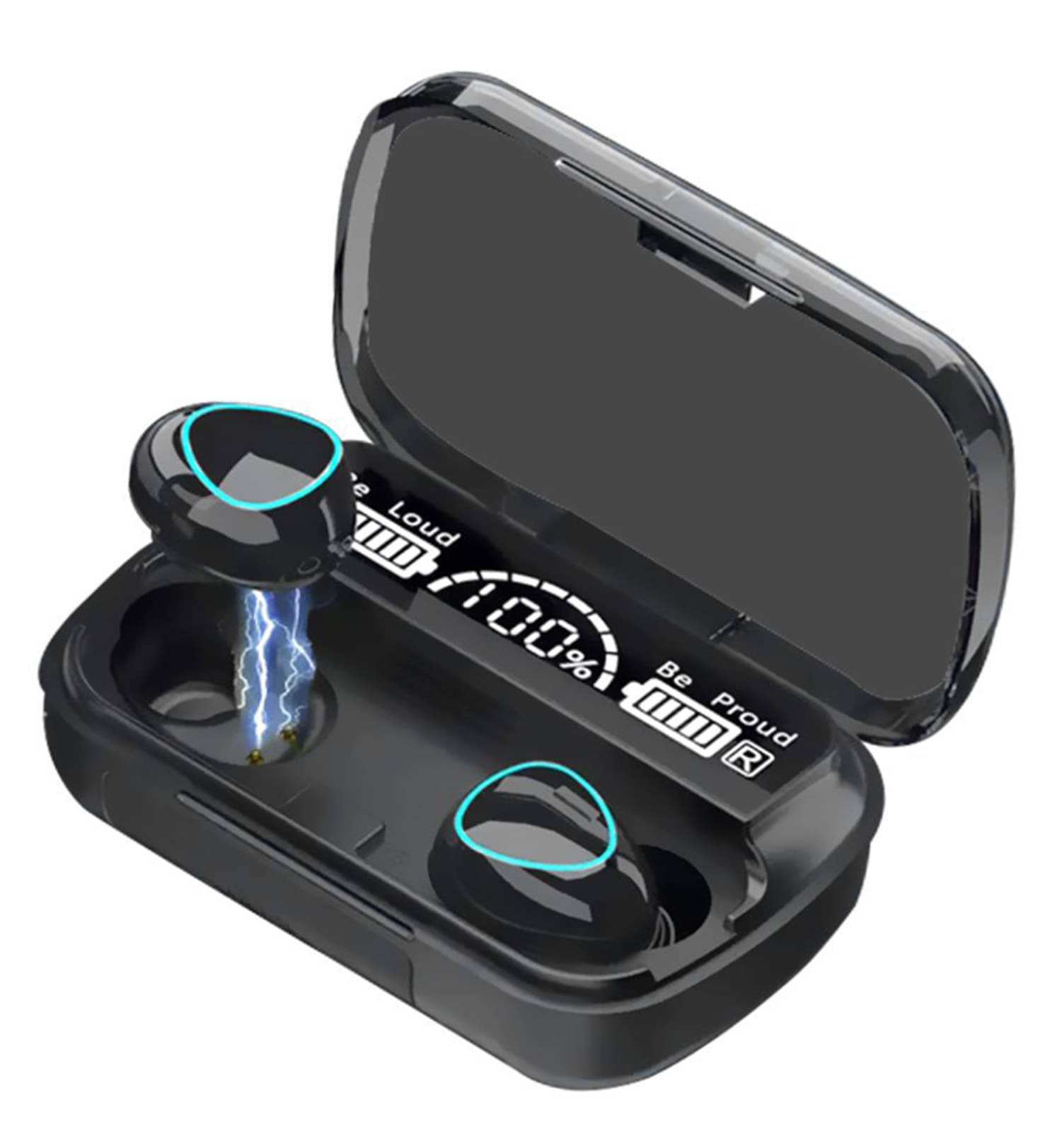     			RE Powerful BASS Earbud In Ear TWS Black