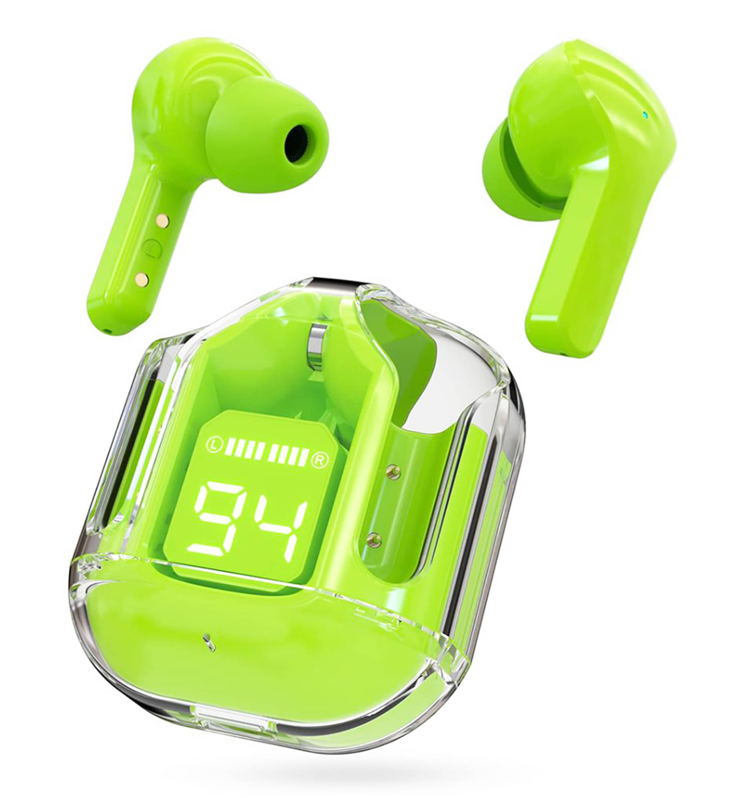     			Retailstore Long Backup Earbuds In Ear TWS Green