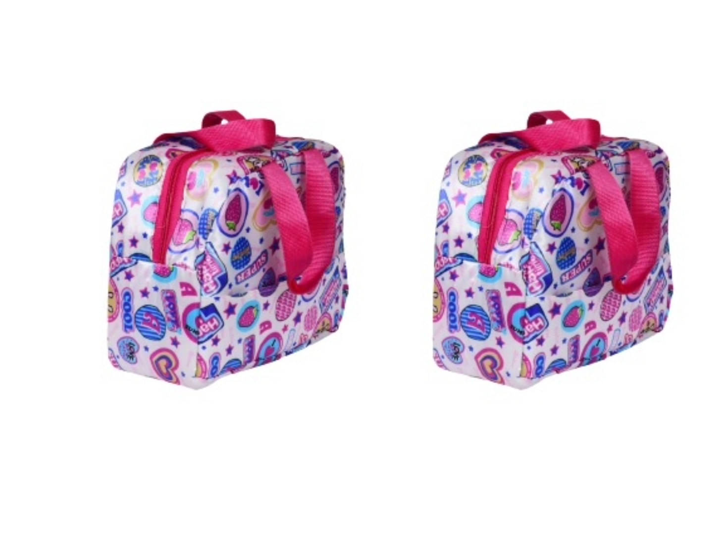    			SUNESH CREATION Pink Lunch Bag ( 2 Pcs )
