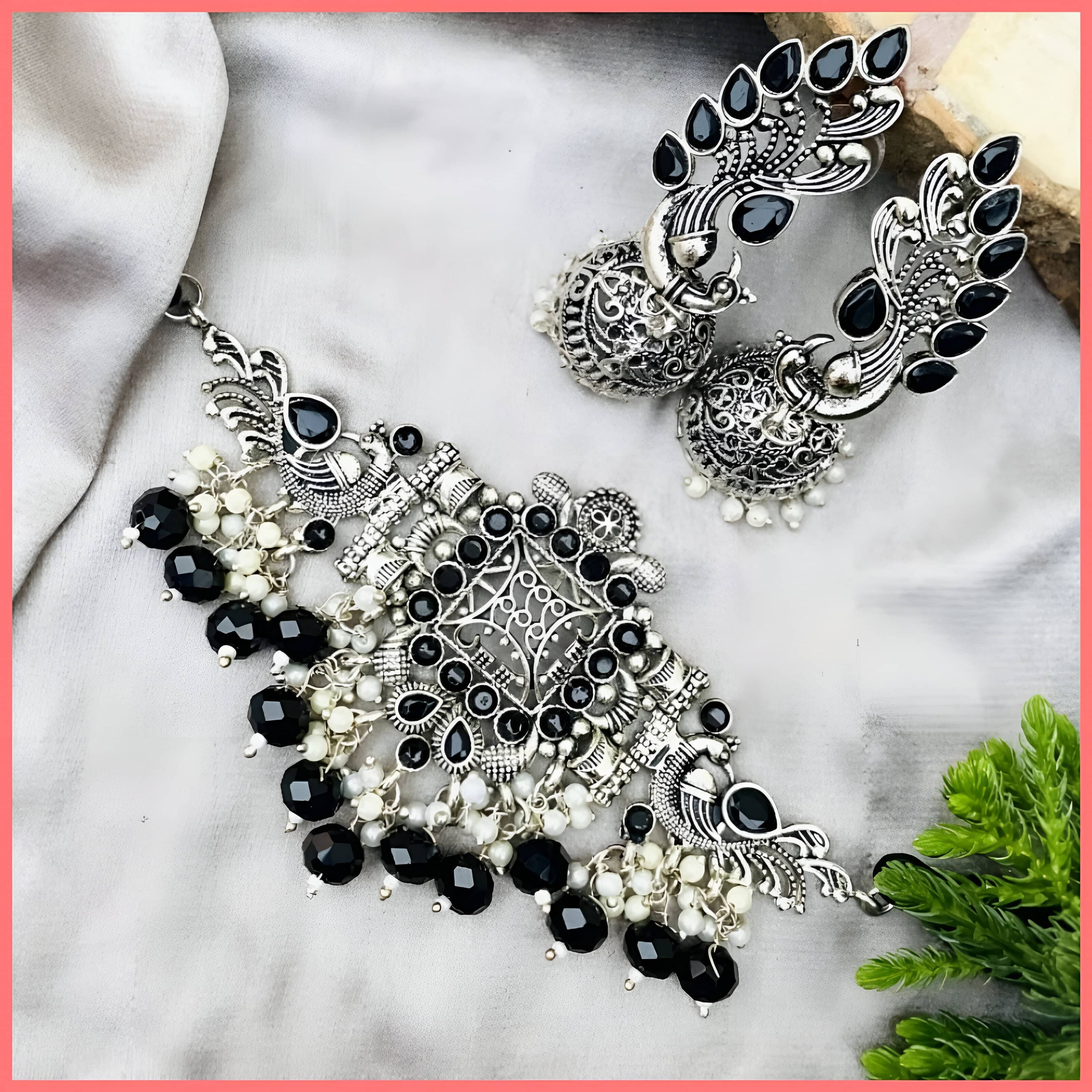 Samridhi DC Silver Alloy Necklace Set ( Pack of 1 )