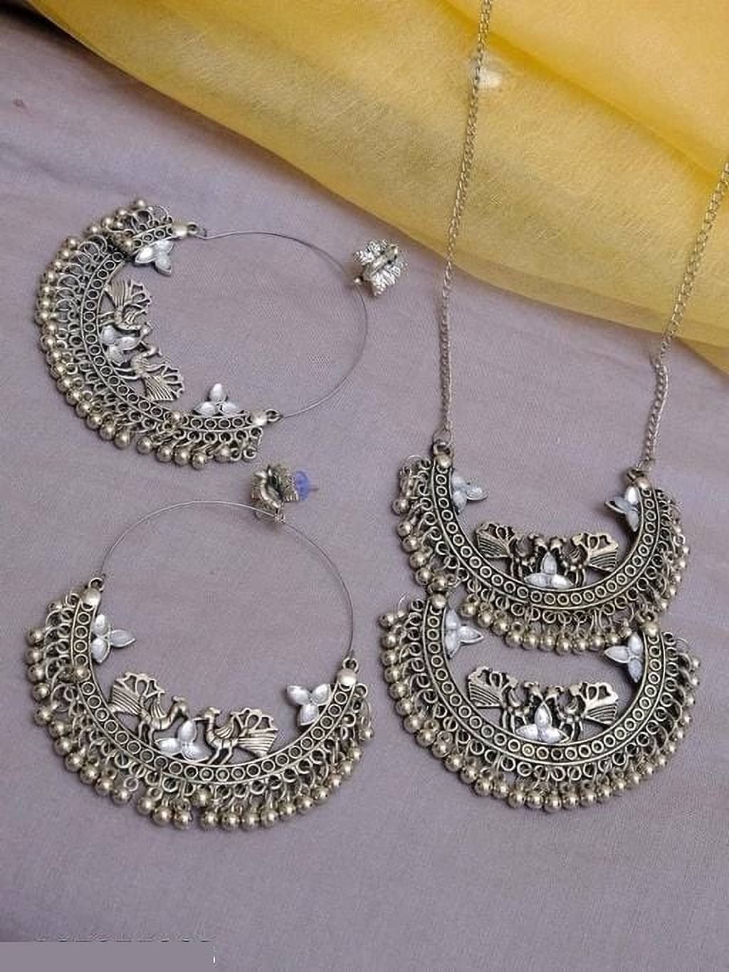 Samridhi DC Silver Alloy Necklace Set ( Pack of 1 )