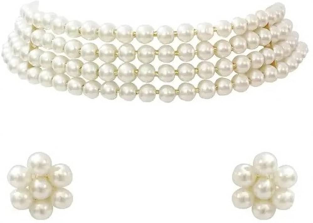     			Samridhi DC Silver Alloy Necklace Set ( Pack of 1 )