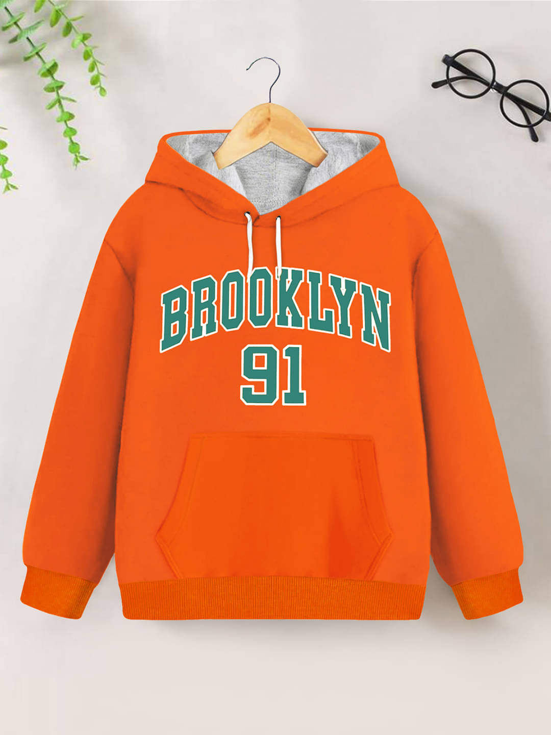     			Trampoline Pack of 1 Boys Fleece Sweatshirt ( Orange )