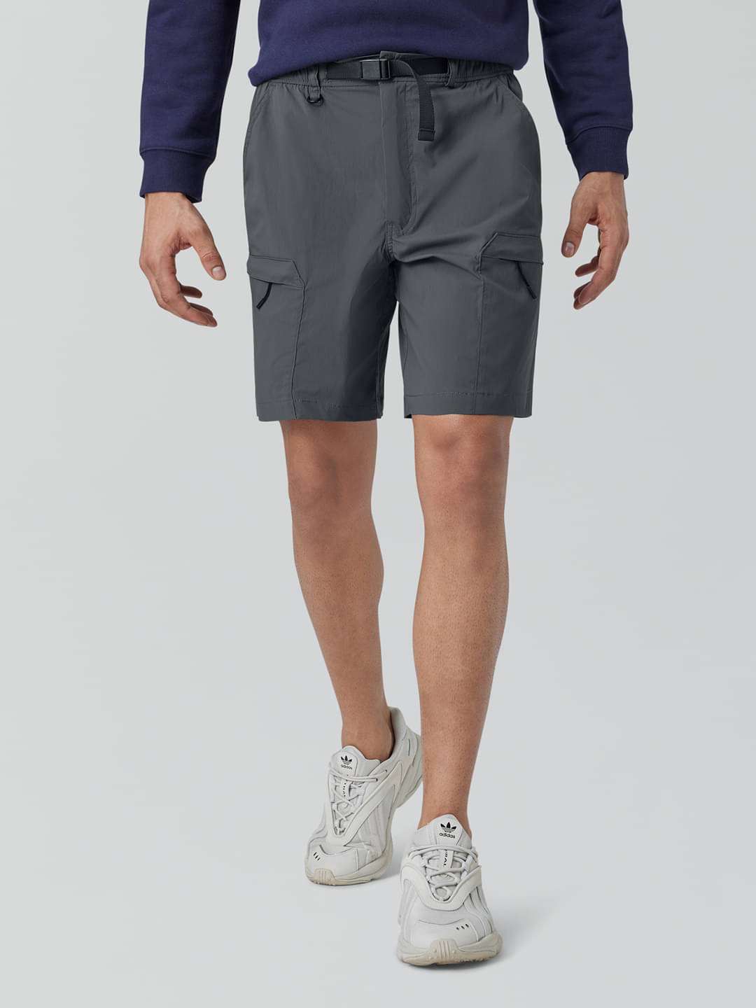 XYXX Dark Grey Cotton Blend Men's Cargos ( Pack of 1 ) XYXX Dark Grey Cotton Blend Men's Cargos ( Pack of 1 )