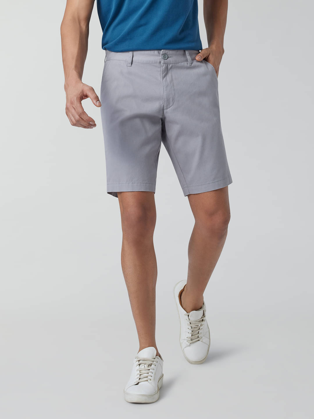     			XYXX Grey Cotton Blend Men's Chino Shorts ( Pack of 1 )