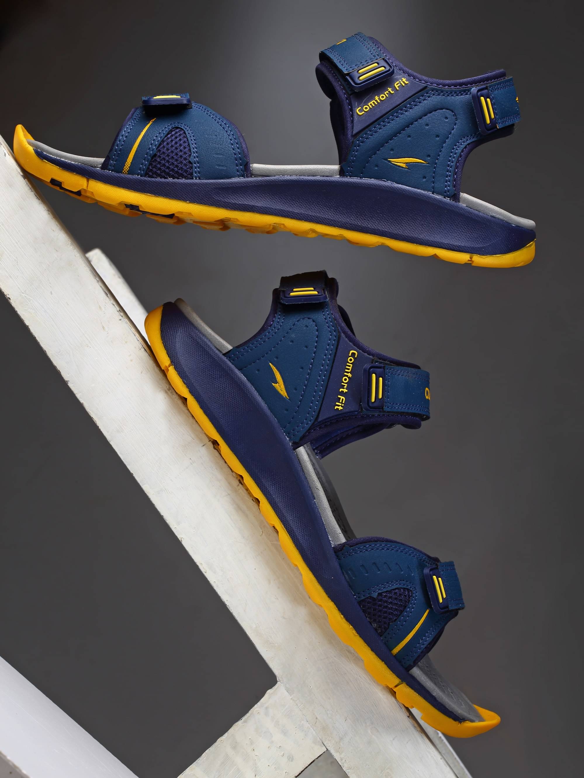     			ASIAN - Navy Men's Floater Sandals