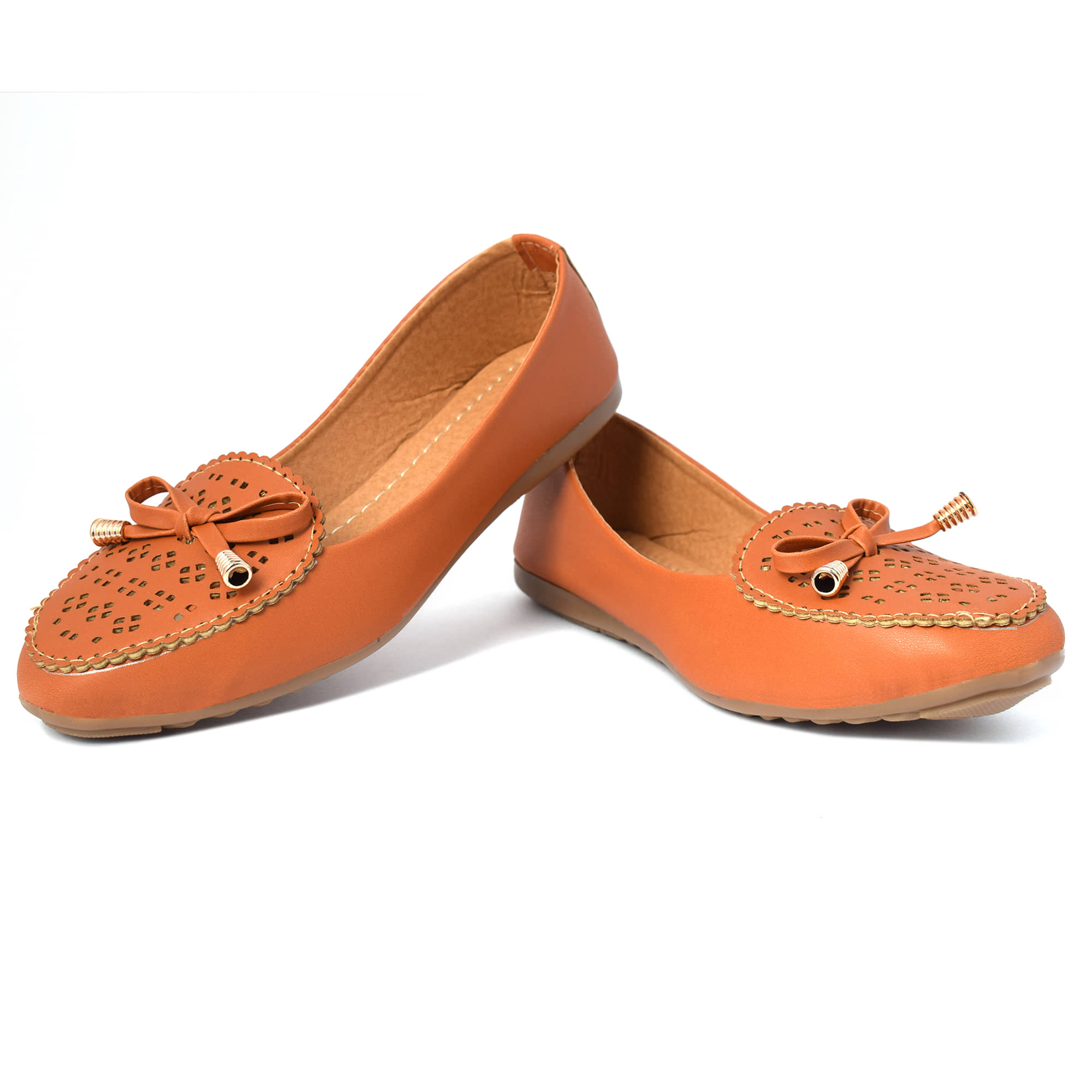 Aishwary Glams Beige Women's Casual Ballerinas - Casual Shoes | Buy online on ZillyBuy