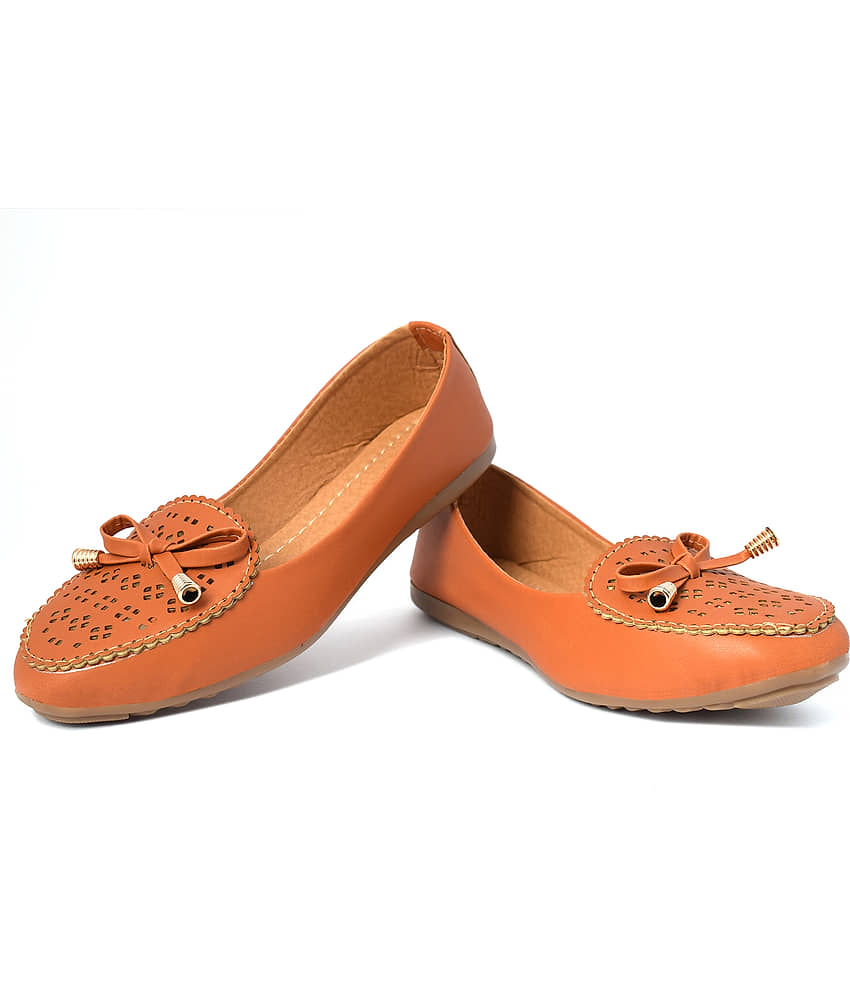 Aishwary Glams Beige Women's Casual Ballerinas - Casual Shoes | Buy online on ZillyBuy