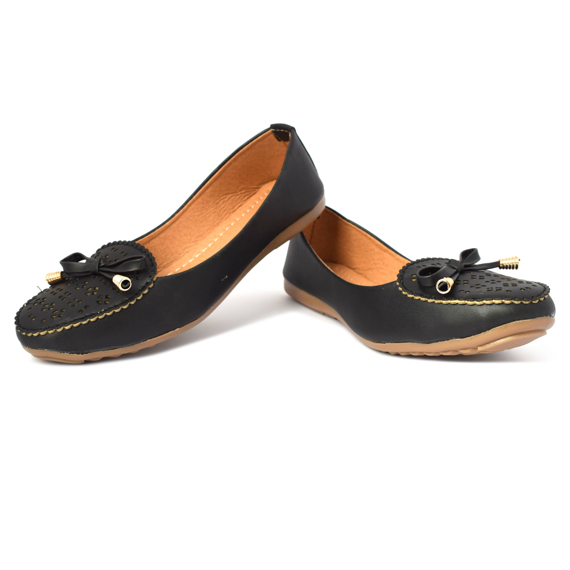 Aishwary Glams Black Women's Casual Ballerinas     			Aishwary Glams Black Women's Casual Ballerinas