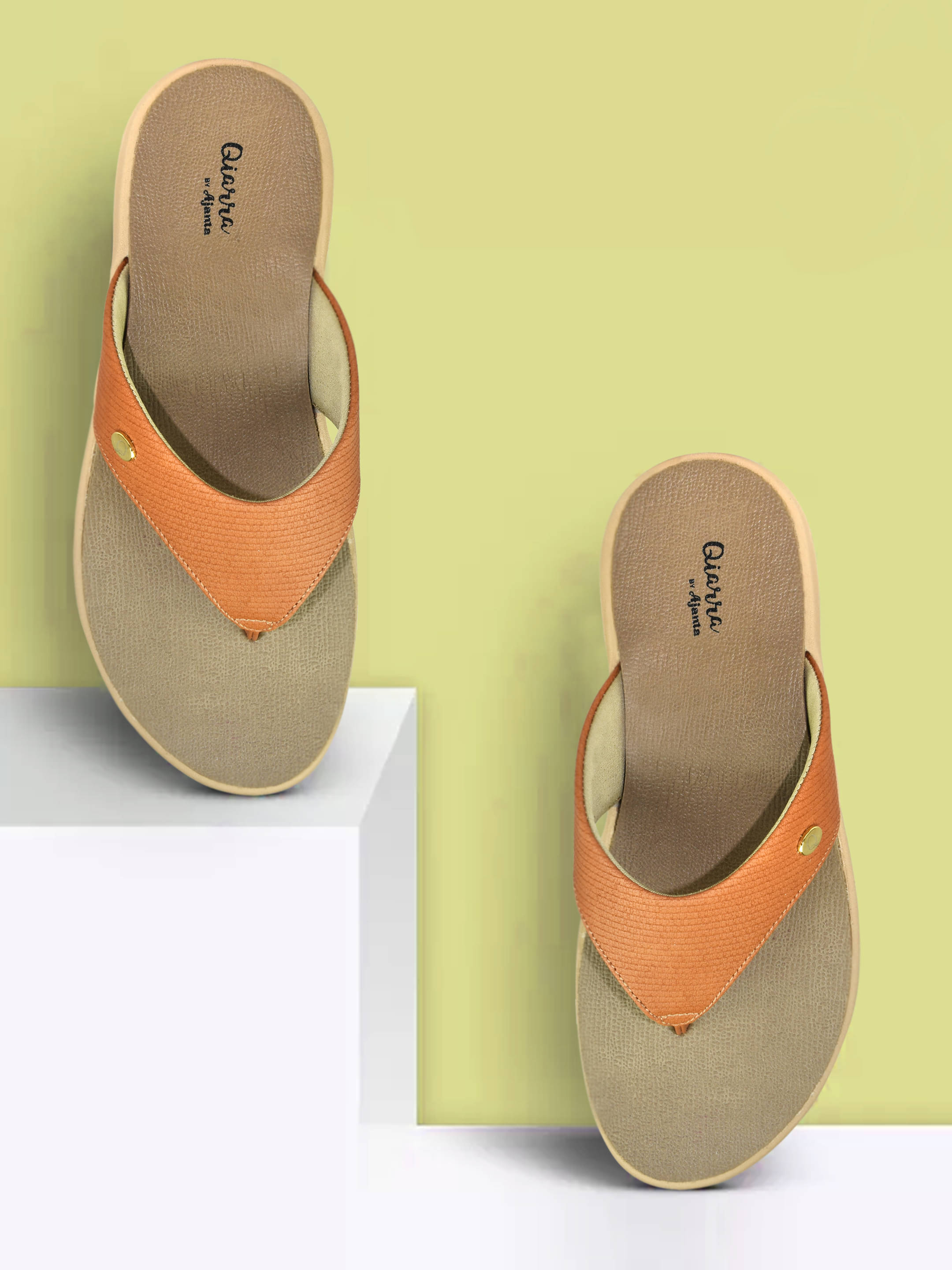 Ajanta Tan Women's Flats     			Ajanta Tan Women's Flats