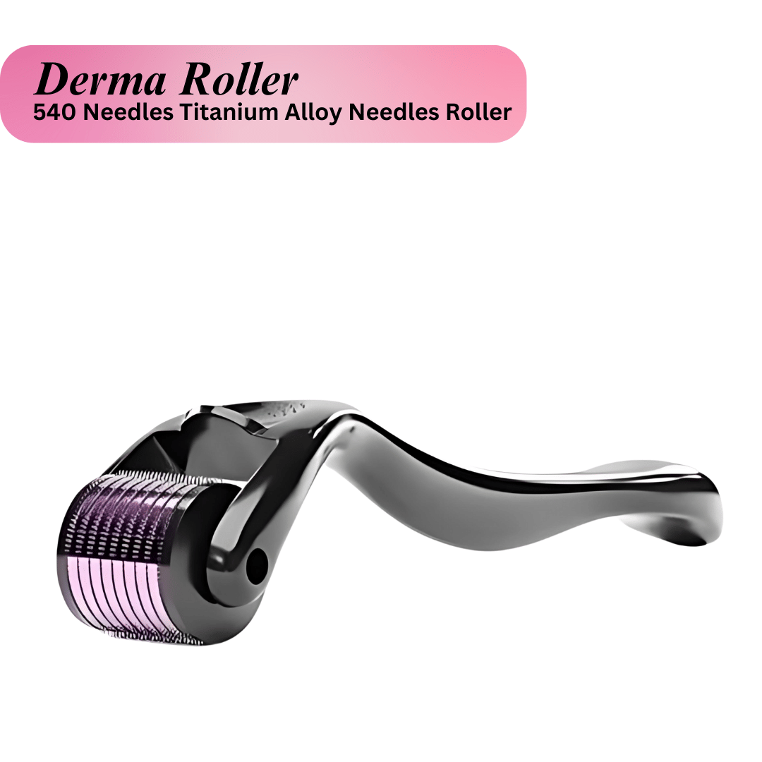 Derma Roller for Hair Growth and Beard Growth, 0.5mm 540 Micro Needles, Pack of 1