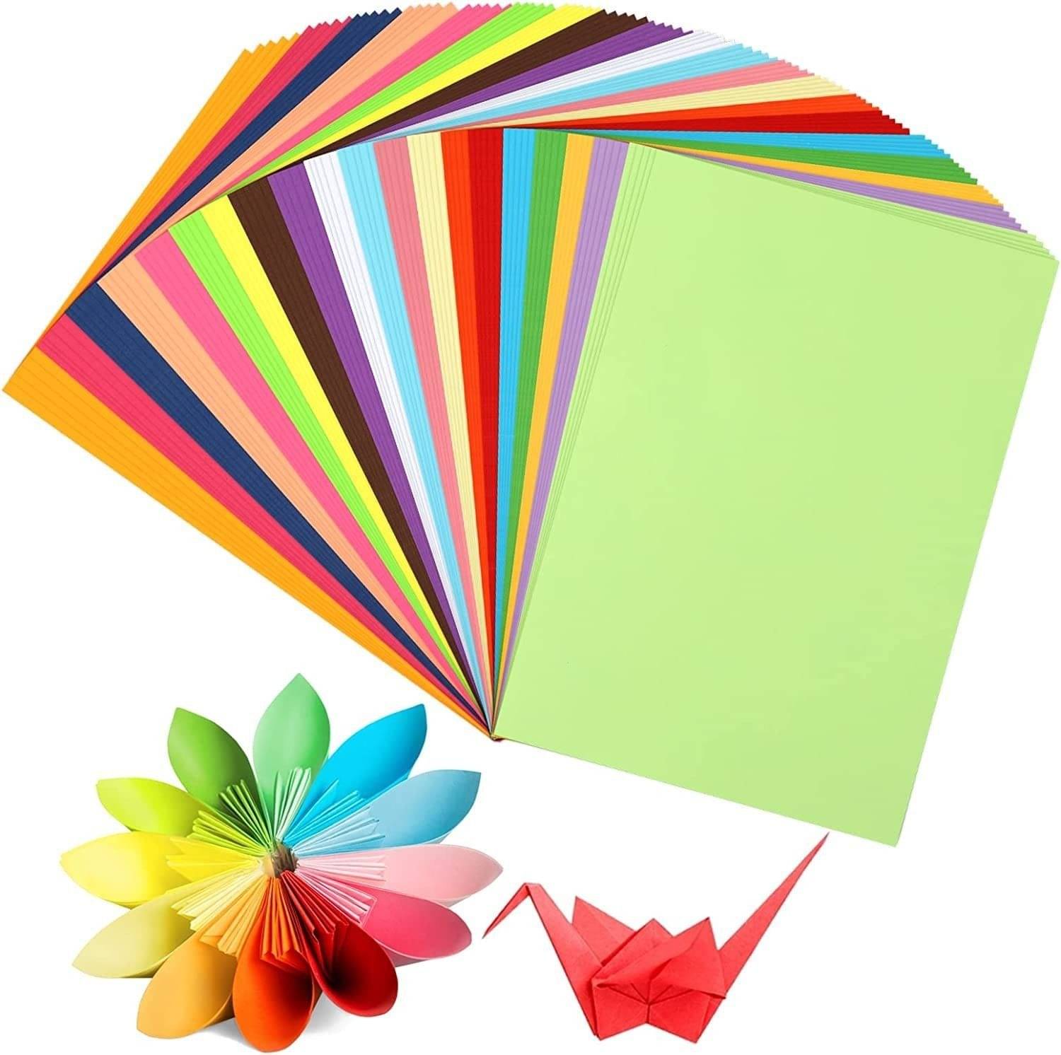     			ECLET A4 100 Coloured Sheets (10 Sheets each color)Copy Printing /Art and Craft Paper Double Sided Coloured Origami Folding DIY Craft Smooth Finish use in Home, School, Office Stationery Children's Day Gift, Birthday Gift, Party Favors,christmas decor etc