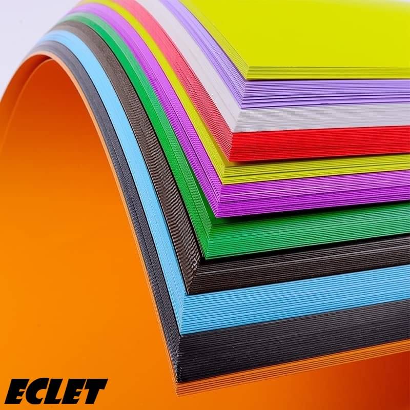     			ECLET A4 100 Coloured Sheets (10 Sheets each color)Copy Printing /Art and Craft Paper Double Sided Coloured Origami Folding DIY Craft Smooth Finish use in Home, School, Office Stationery Children's Day Gift, Birthday Gift, Party Favors,christmas decor etc