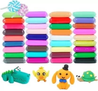 Eclet (Pack of 12) Air Dry Clay, Colorful Children Soft Clay, Creative Art Crafts, Gifts for Kids-Multi Color. Non-Toxic Modeling Magic Fluffy Foam Bouncing Clay Putty Kit for Kids with Tools.63 Eclet (Pack of 12) Air Dry Clay, Colorful Children Soft Clay, Creative Art Crafts, Gifts for Kids-Multi Color. Non-Toxic Modeling Magic Fluffy Foam Bouncing Clay Putty Kit for Kids with Tools.63