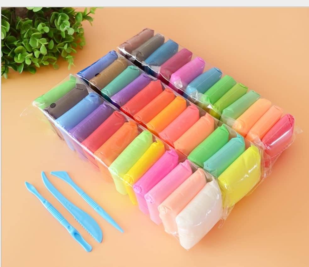 Eclet (Pack of 12) Air Dry Clay, Colorful Children Soft Clay, Creative Art Crafts, Gifts for Kids-Multi Color. Non-Toxic Modeling Magic Fluffy Foam Bouncing Clay Putty Kit for Kids with Tools.68     			Eclet (Pack of 12) Air Dry Clay, Colorful Children Soft Clay, Creative Art Crafts, Gifts for Kids-Multi Color. Non-Toxic Modeling Magic Fluffy Foam Bouncing Clay Putty Kit for Kids with Tools.68