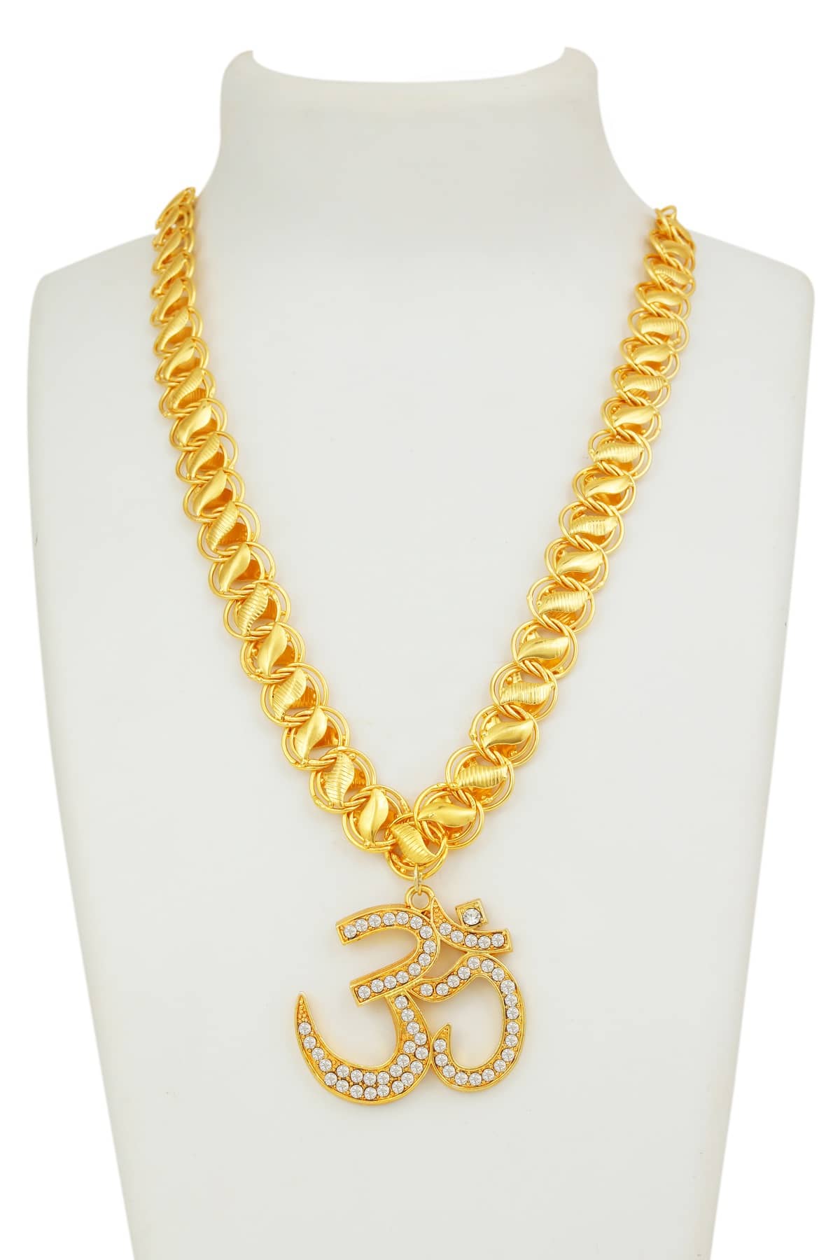 Exclusive OM Gold-plated Alloy Pendant