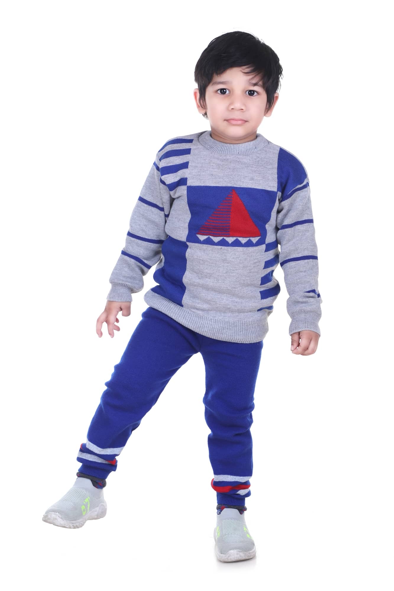 GTwo Single Baby Girls Woollen Pullover ( Grey )
