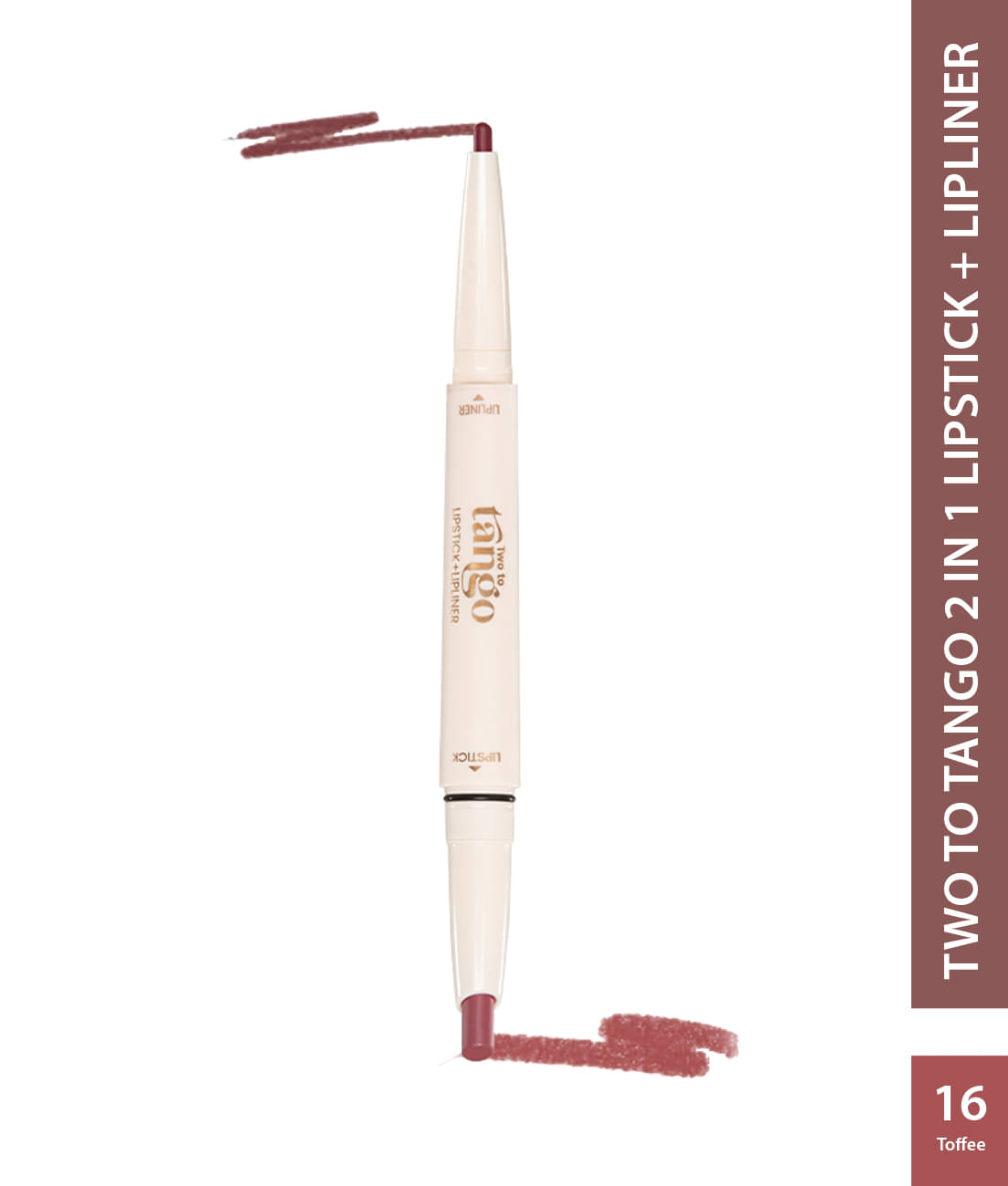     			Glam21 Two To Tango Lip Liner + Lipstick Duo , Non-Transfer , Non-Drying -Toffee-16