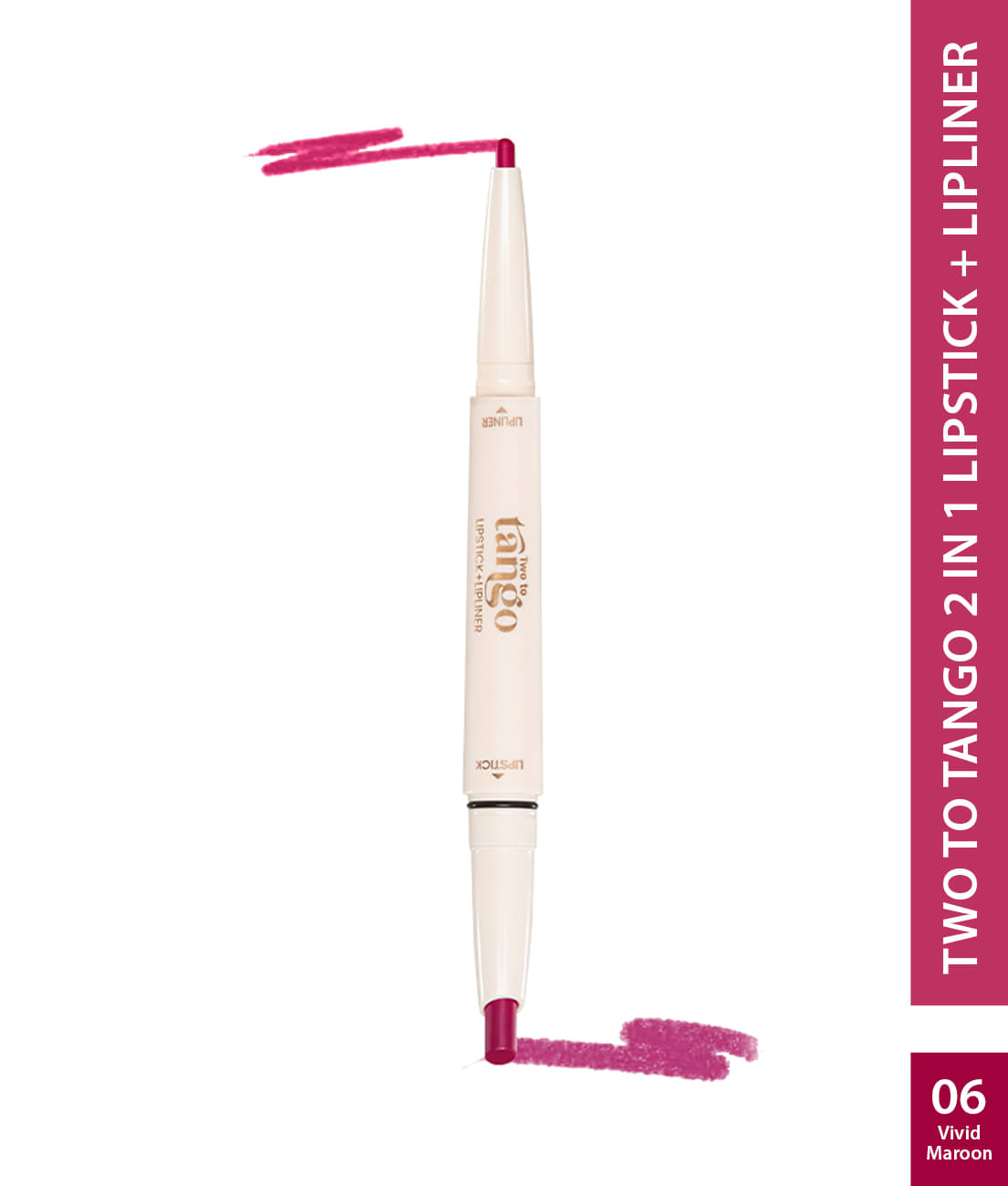     			Glam21 Two To Tango Lip Liner + Lipstick Duo , Non-Transfer , Vivid Maroon-06