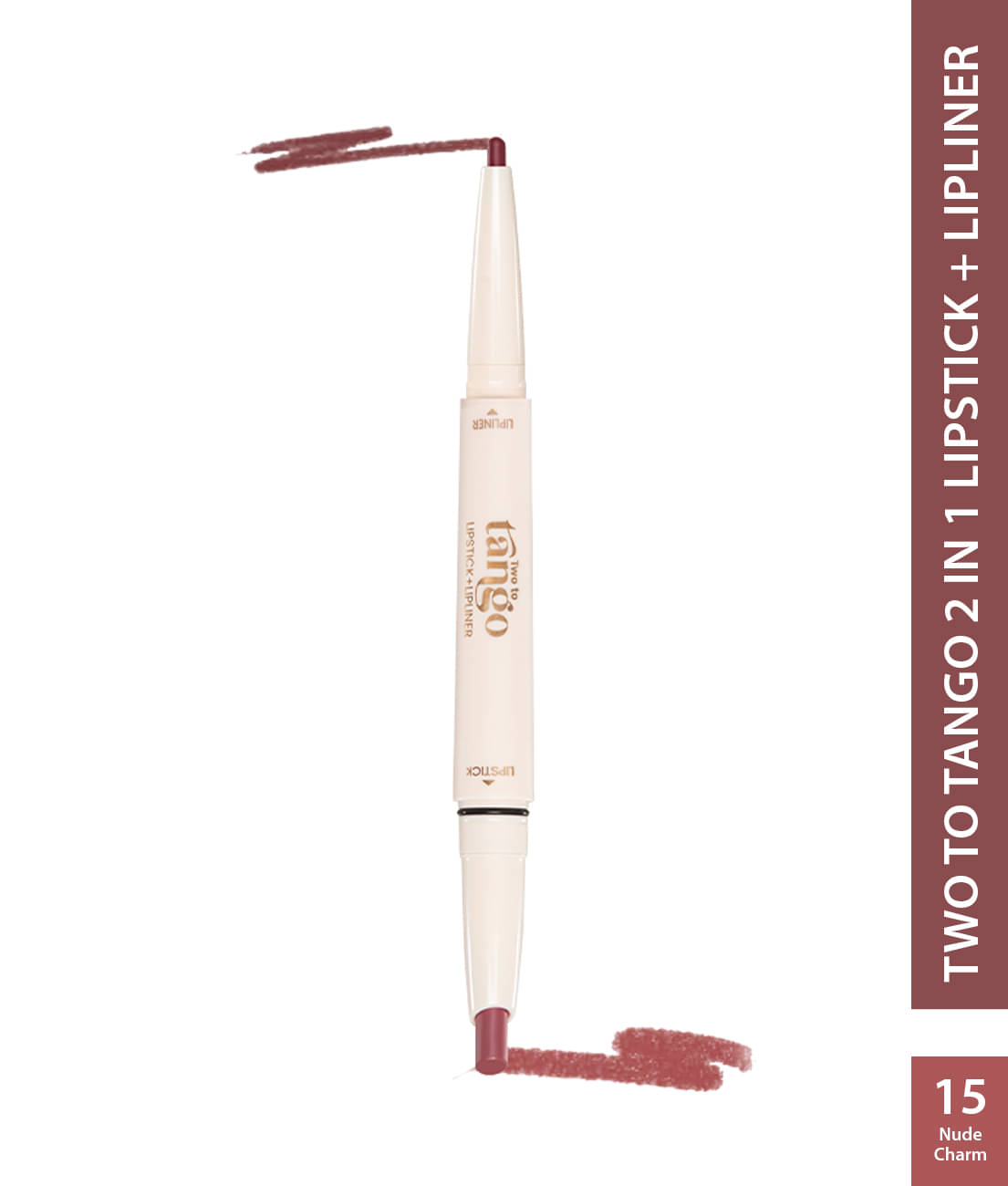     			Glam21 Two To Tango Lip Liner + Lipstick Duo , Non-Transfer , Nude Charm-15