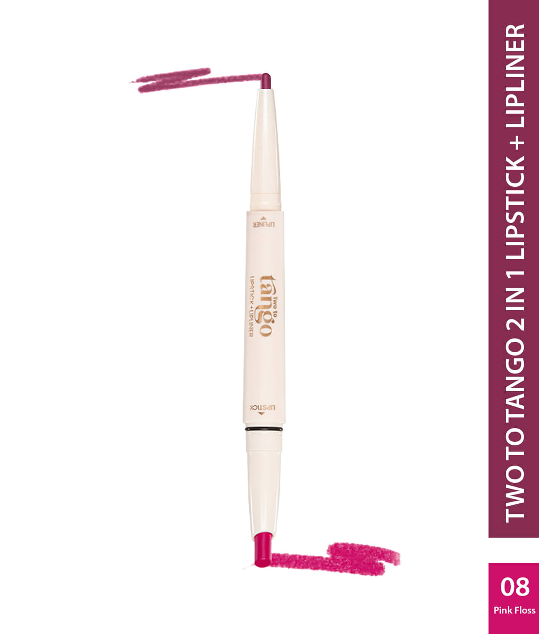     			Glam21 Two To Tango Lip Liner + Lipstick Duo , Non-Transfer , Pink Floss-08