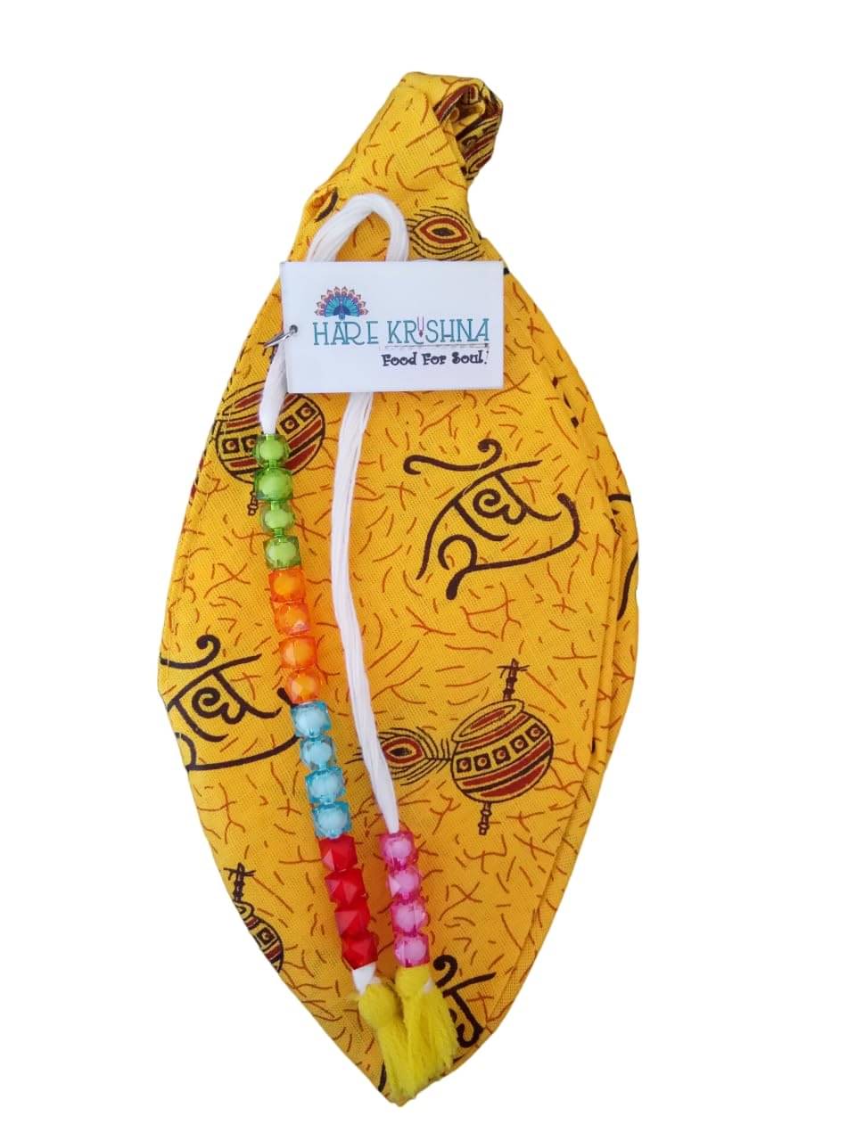 Hare Krishna Food For Soul Yellow Jholi |Jaap Bag Japa Mala Bag/Gaumukhi 1 ( Pack of 1 ) Hare Krishna Food For Soul Yellow Jholi |Jaap Bag Japa Mala Bag/Gaumukhi 1 ( Pack of 1 )