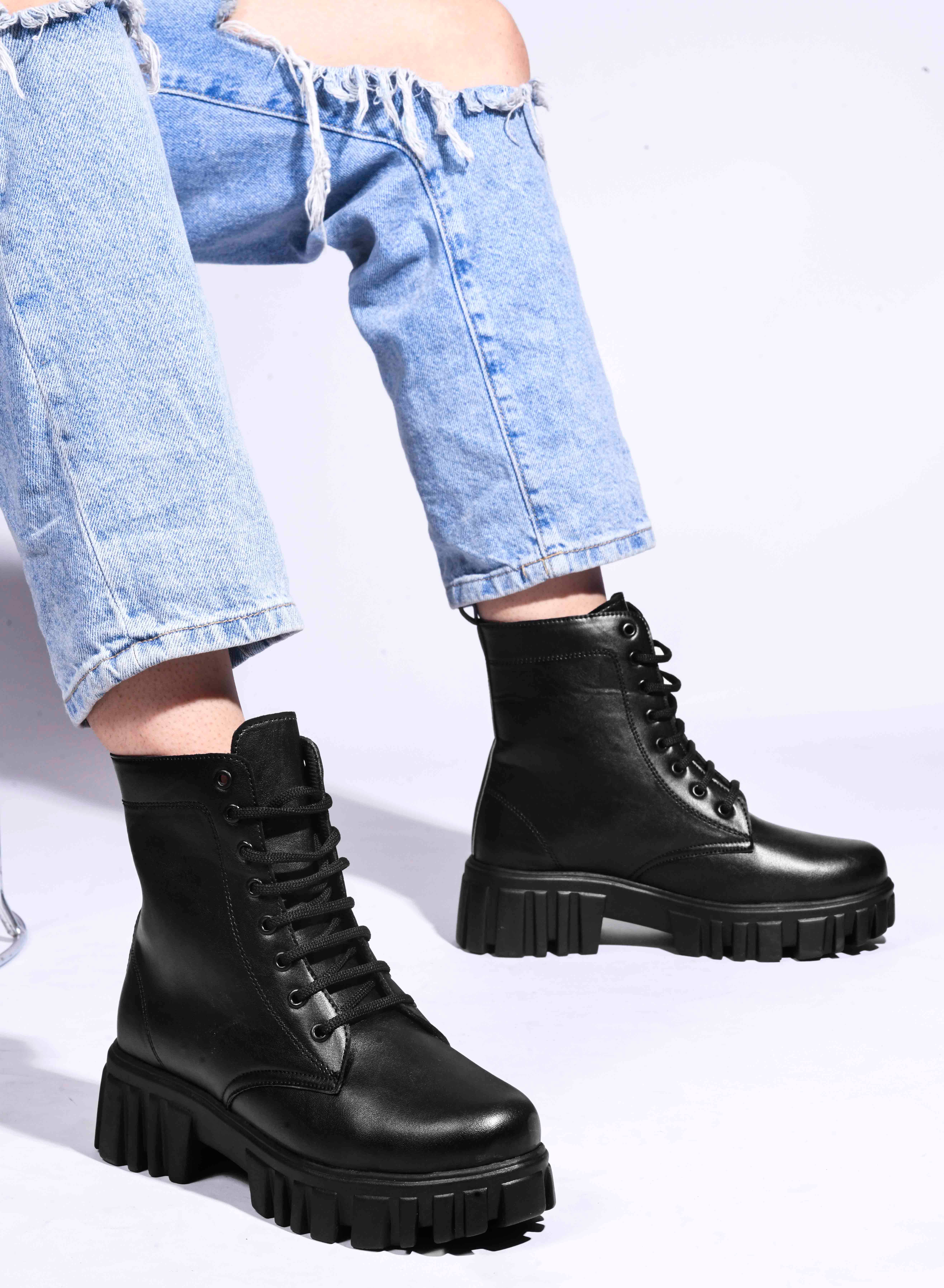     			JM Looks Black Women's Ankle Length Boots