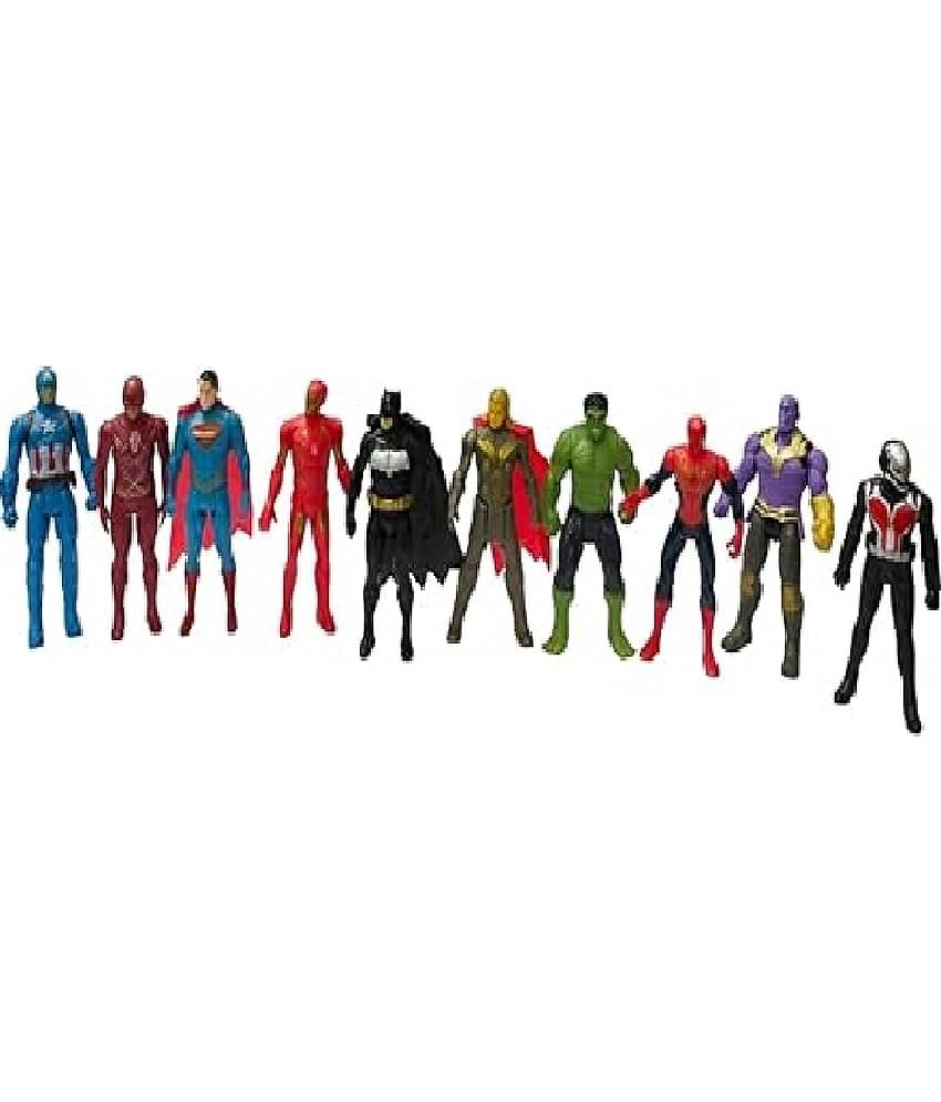 Kidsaholic Action Figure toys of 10 figures toy for kids (Free subscription of kids Educational worksheets)