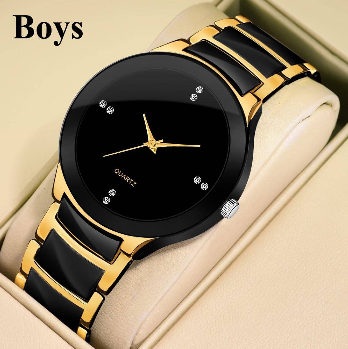     			LOUIS KOUROS Gold Metal Analog Men's Watch