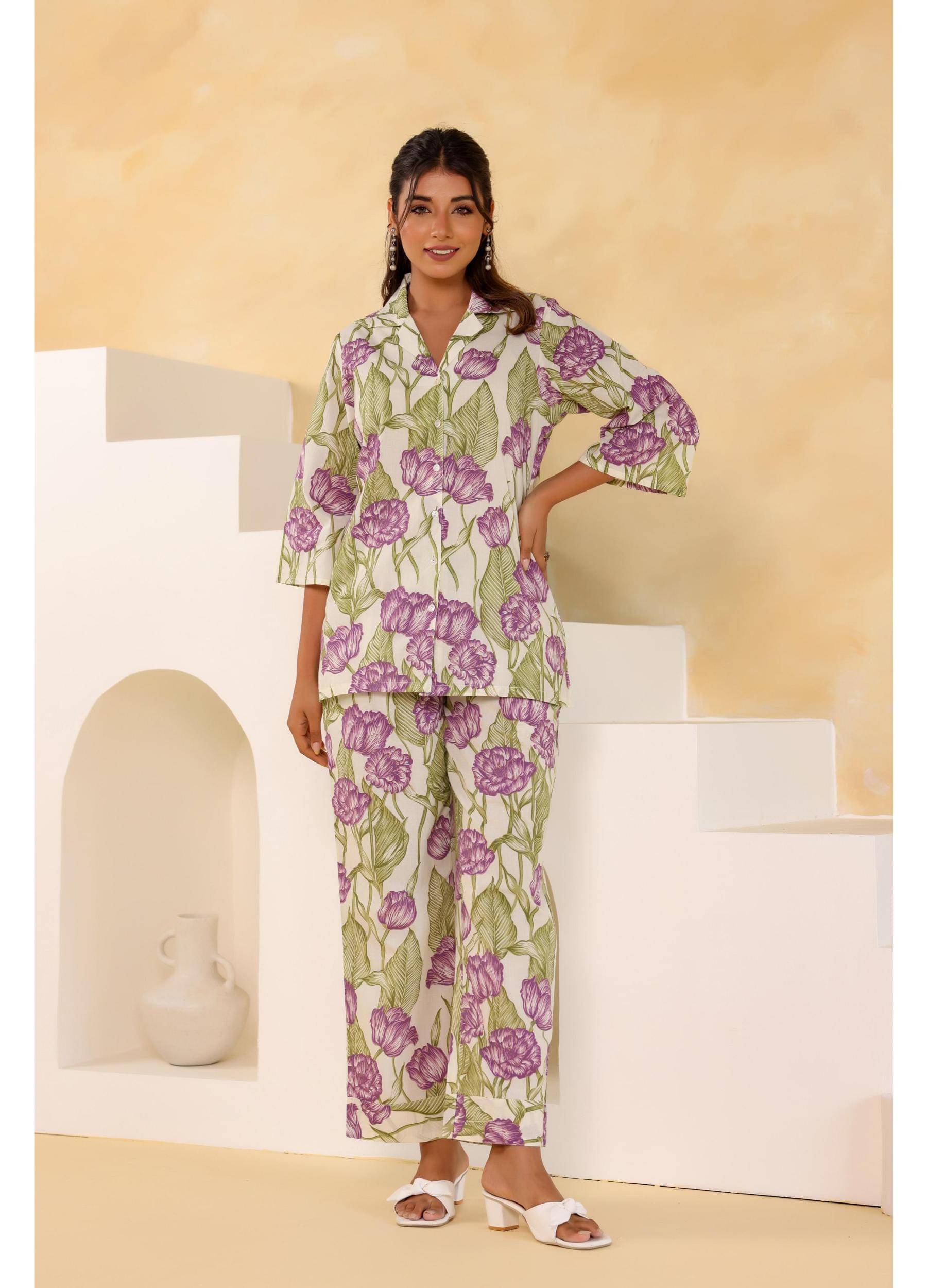     			Label Flavia Women Top Trouser Co-Ord Set ( Pack of 1 , Multi Color )
