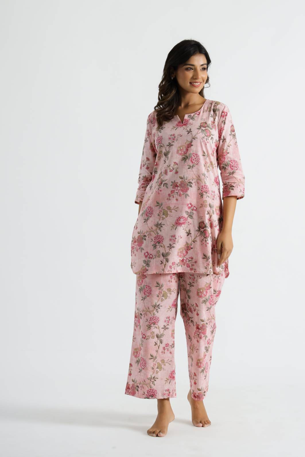     			Label Flavia Women Printed Top Trouser Co-Ord Set ( Multi Color )