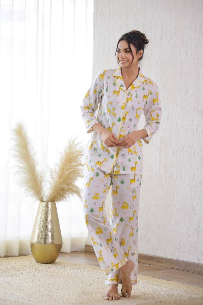     			Label Flavia Women Printed Shirt Trouser Co-Ord Set ( Multi Color )