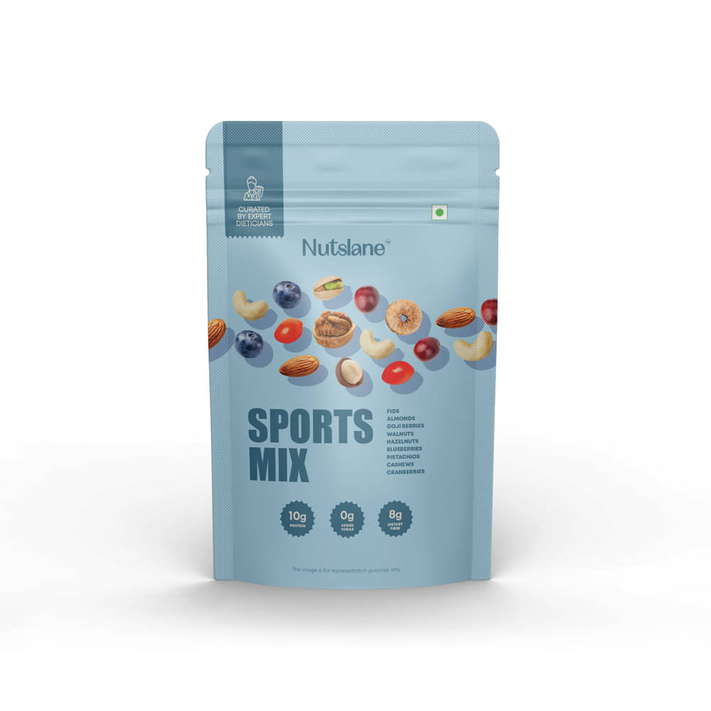     			Nutslane Sports Trail Mix Premuim Nuts and Berries Healthy Snacks - 200g
