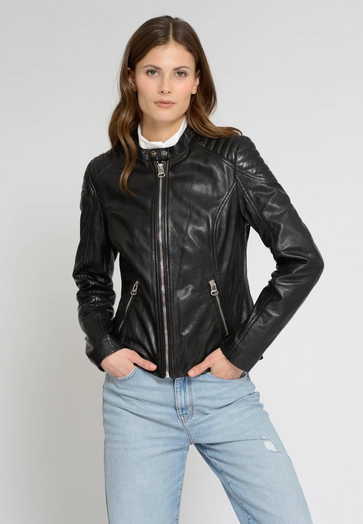     			PLUS PARADISE - Leather Black Jackets
