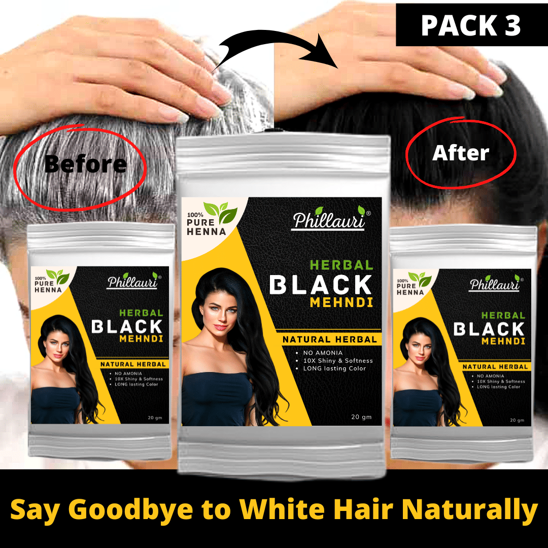 Phillauri Natural Permanent Hair Color 20 g Black