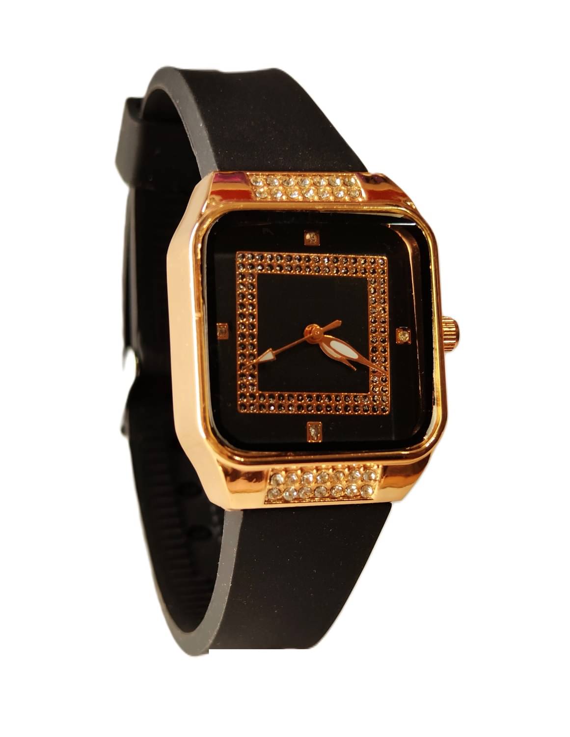     			Renaissance Traders Black PU Analog Womens Watch