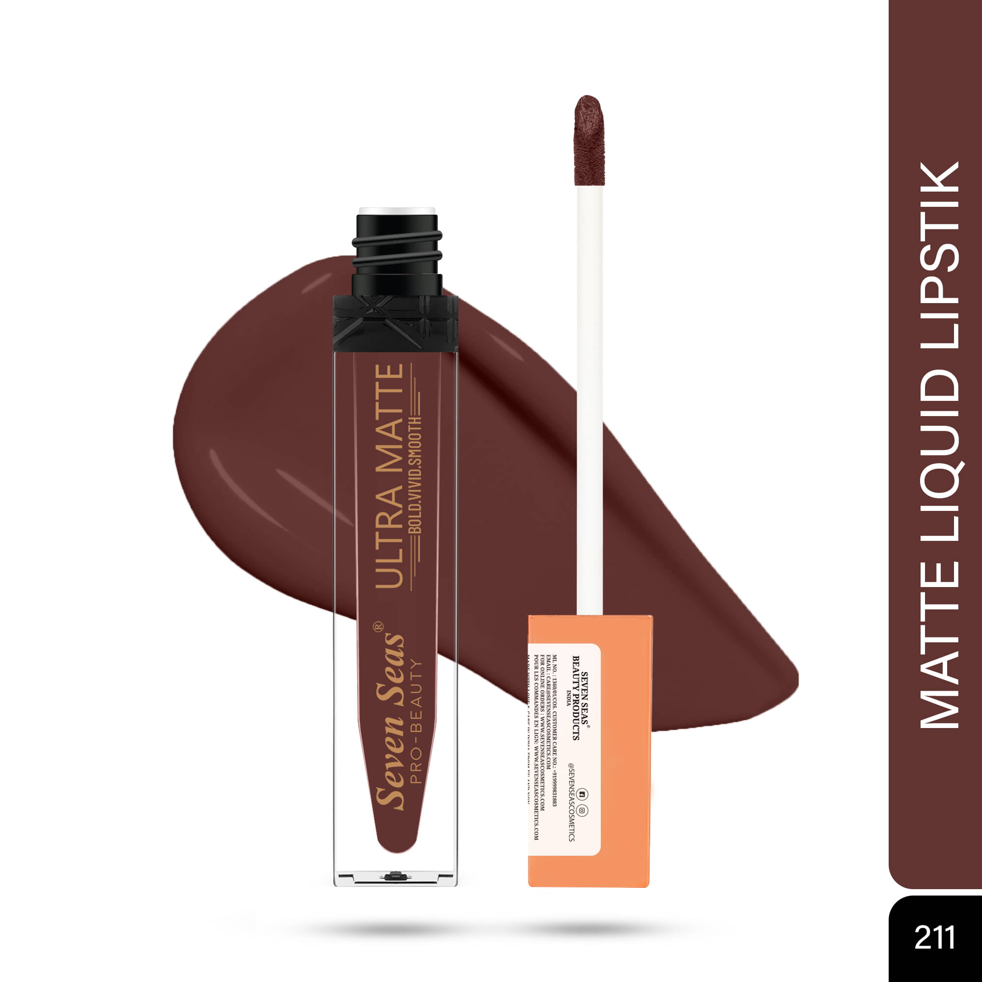 Seven Seas Ultra Matte BOLD,VIVID,SMOOTH The Luxurious Smooth Liquid Lipstick(Crown Of Thorns) Seven Seas Ultra Matte BOLD,VIVID,SMOOTH The Luxurious Smooth Liquid Lipstick(Crown Of Thorns)