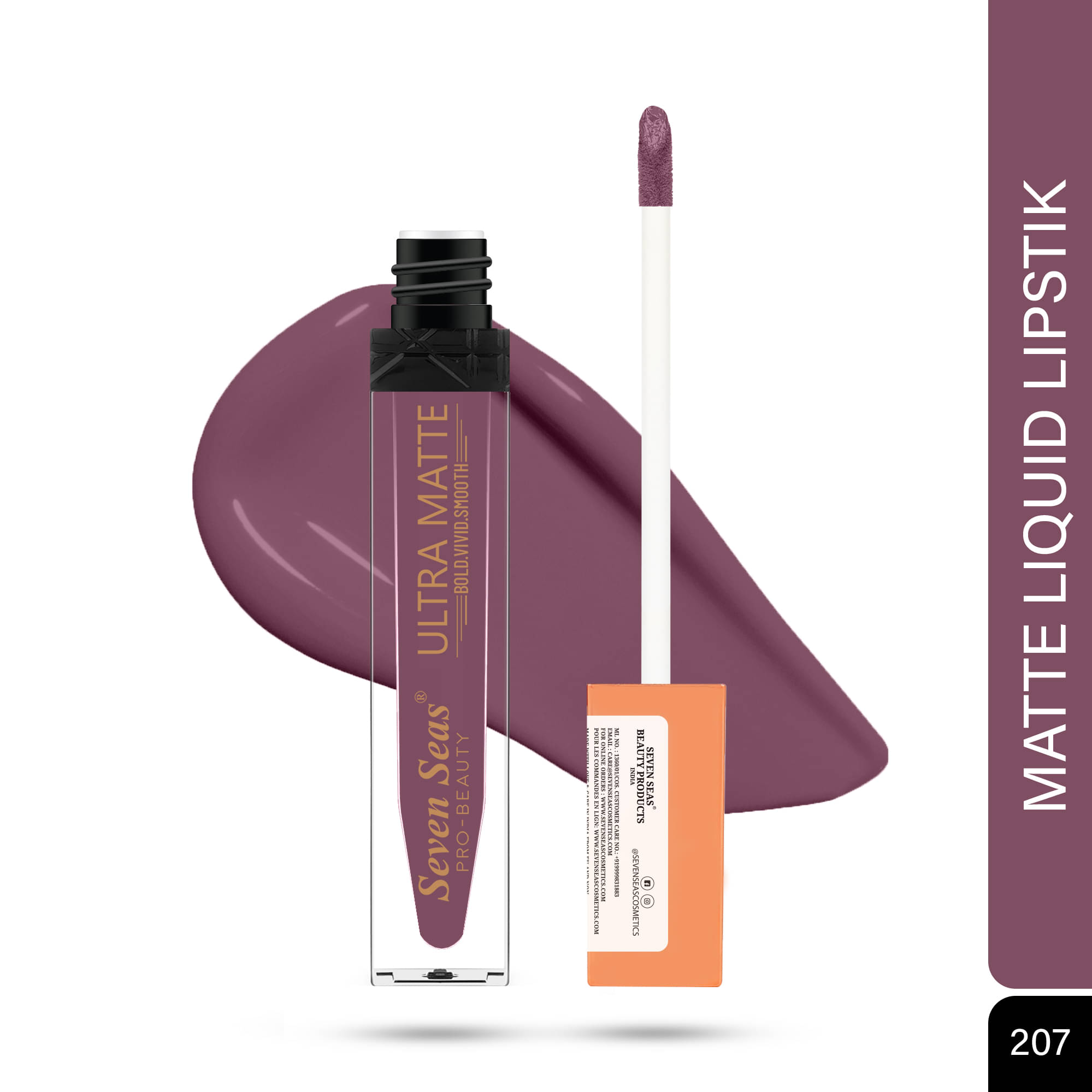 Seven Seas Ultra Matte BOLD,VIVID,SMOOTH The Luxurious Smooth Lipcolor Liquid Lipstick(Castro-1) Seven Seas Ultra Matte BOLD,VIVID,SMOOTH The Luxurious Smooth Lipcolor Liquid Lipstick(Castro-1)