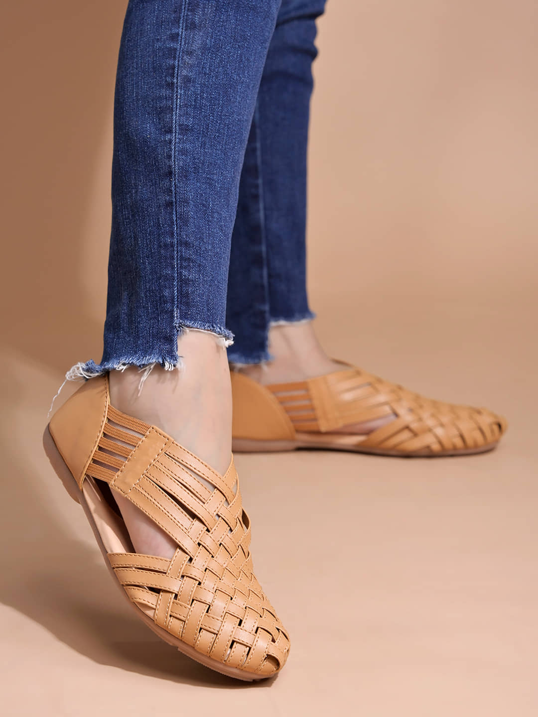 Shoetopia Tan Women's Casual Ballerinas - Casual Shoes | Buy online on ZillyBuy