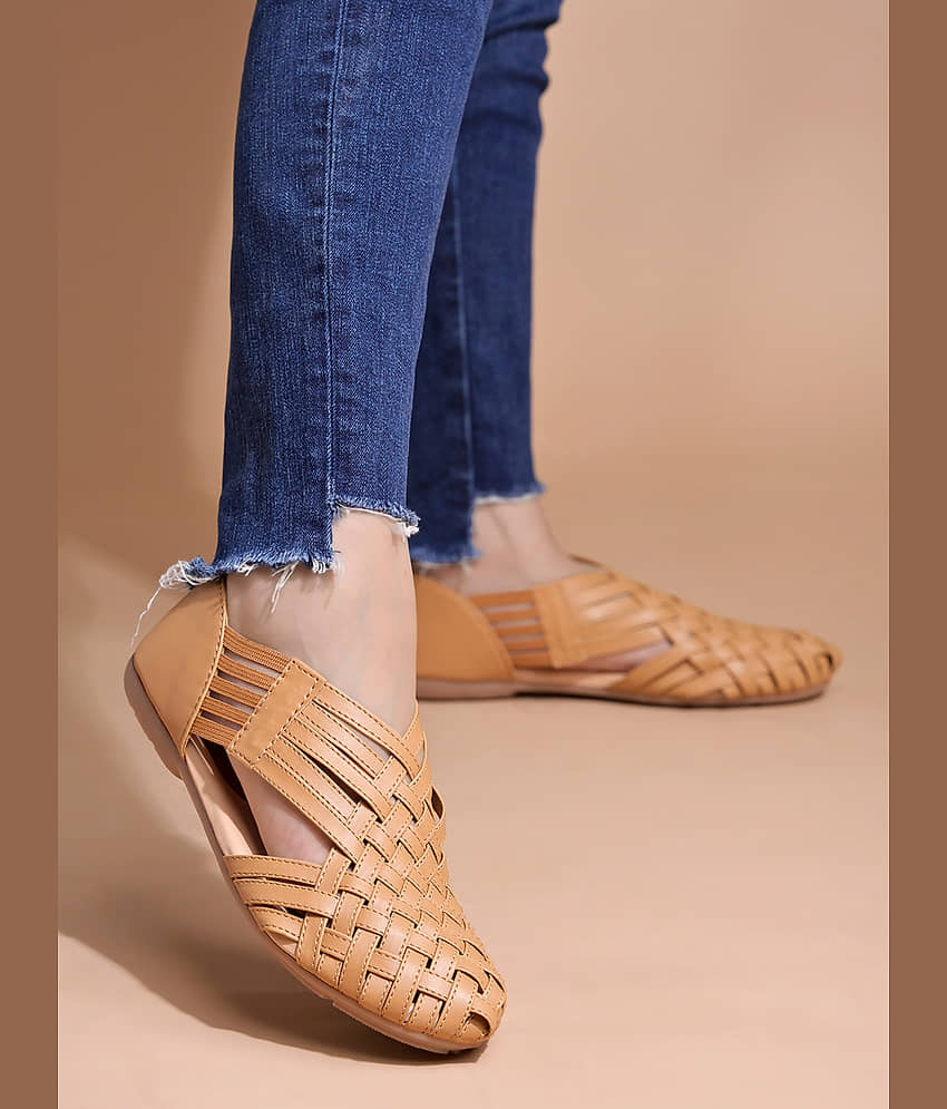Shoetopia Tan Women's Casual Ballerinas - Casual Shoes | Buy online on ZillyBuy