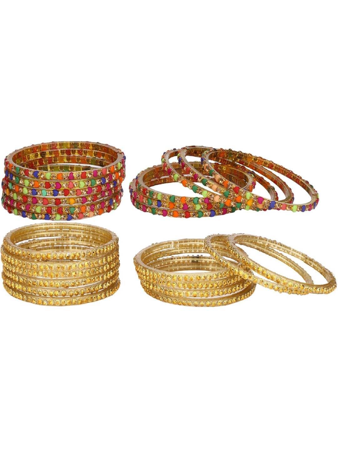 Somil Multicolor Bangle ( Pack of 24 ) Somil Multicolor Bangle ( Pack of 24 )