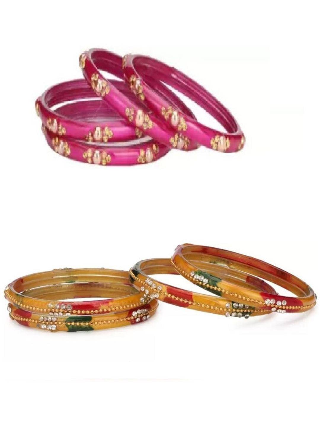 Somil Multicolor Bangle Set ( Pack of 8 ) Somil Multicolor Bangle Set ( Pack of 8 )