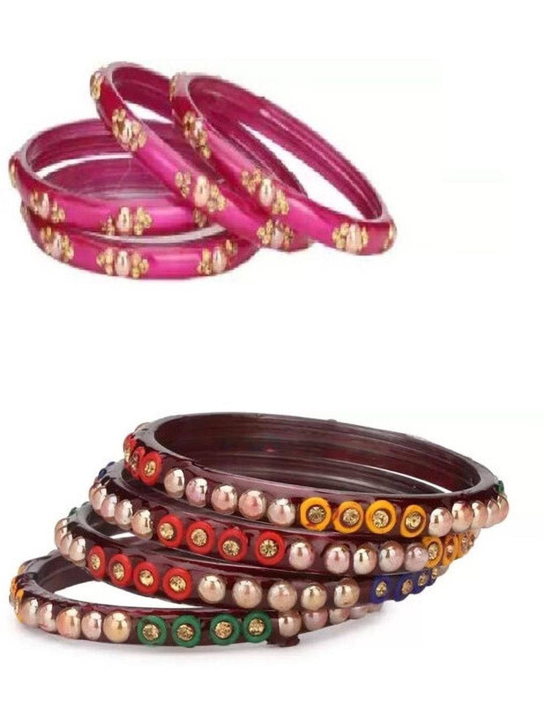 Somil Multicolor Bangle Set ( Pack of 8 ) Somil Multicolor Bangle Set ( Pack of 8 )